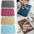 Bath Mat Non-Slip Memory Foam Bath Mat Bath Mat Bathroom Shower Mat Coral Fleece Softness Highly Absorbent Washable Bathroom Rug Bath Mat for Bathroom Kitchen Entrance 40x60. 