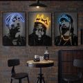 wall art Abstract Neon Design Rapper Star Posters 2Pac Hip Hop Singers Wall Art Pictures Graffiti Canvas Painting Home Room Bar Decor. 