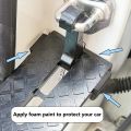 Universal Foldable Auxiliary Pedal Roof Foldable Car Vehicle Folding Step Ladder Metal Foot Pegs Easy Access Car Accessories-（We）. 
