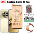 For Realme Narzo 70 Pro Ceramic Matte Soft Film Realme Note 5 Realme C53 C51 Anti Peeping Tempered Film Realme 12+ 11 4G 5G Matte Full Screen Protector 3 in 1 Camera Lens Protecto. 