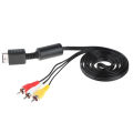 Multi Out AV Cord Video/Audio Cable 3 RCA Flat For Playstation PS PS2 PS3 Mystic. 