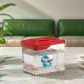 Aquarium Transparent Mini Fish Drop Resistant Shatterproof Desktop Fish Plastic Stackable Turtle Home. 