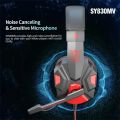 SY830MV Wired Headsets LED Lighting Over-Ear Stereo Earphones Gaming Headphones For Computer Laptop Phone. 