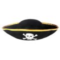 2024 New 12.99x12.99x3.54 Pirate Hat Three Cornered Buccaneer Costume Hat for Kids for Play Costume Supplies Captain Jack Party. 