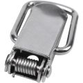 Cabinet Silver Tone Spring Loaded Toggle Switch Latch Hasp 8 Pcs. 