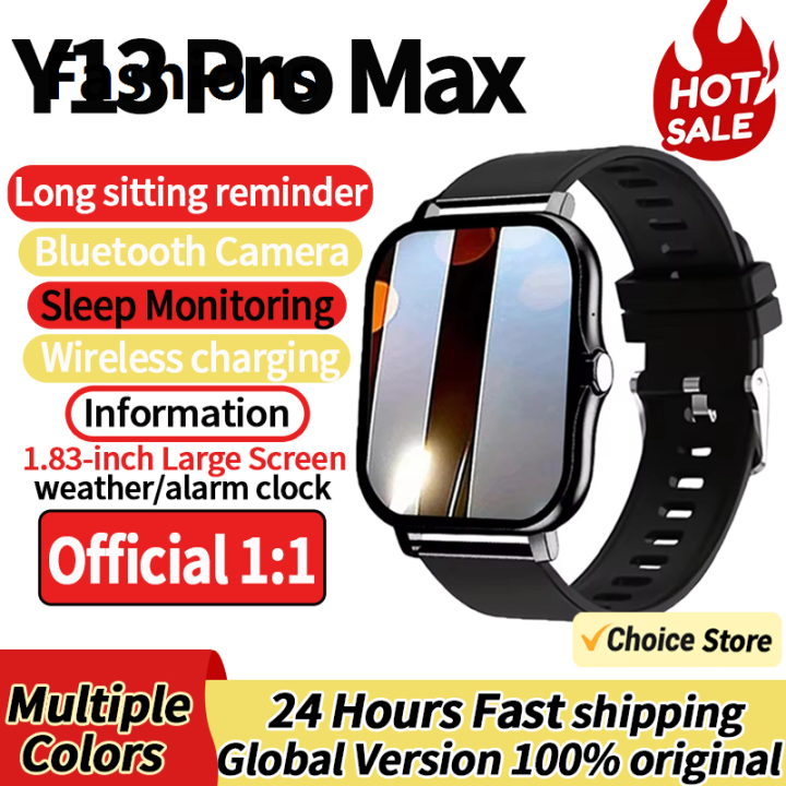 Fashions Profesional LAXASFIT New Smart Watch Y13 Pro Max 1.83-inch HD Display Bluetooth Call Message Alert Sports Mode Smartwatch For Men Women