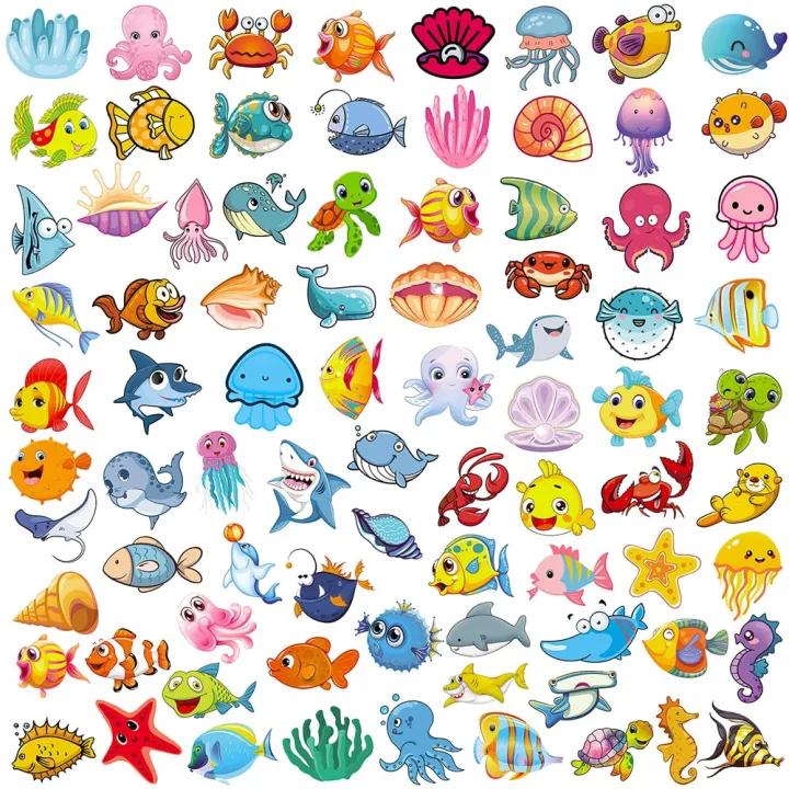 10/30/50/100pcs%20Cute%20Marine%20Animals%20Stickers%20Ocean%20World%20Cartoon%20Decals%20Kids%20Toy%20Scrapbook%20Laptop%20Luggage%20Phone%20Graffiti%20Sticker%20-%20Image%206