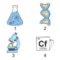 Science Teacher Gift Beaker Microscope Brooches Badges Enamel Pin Science. 