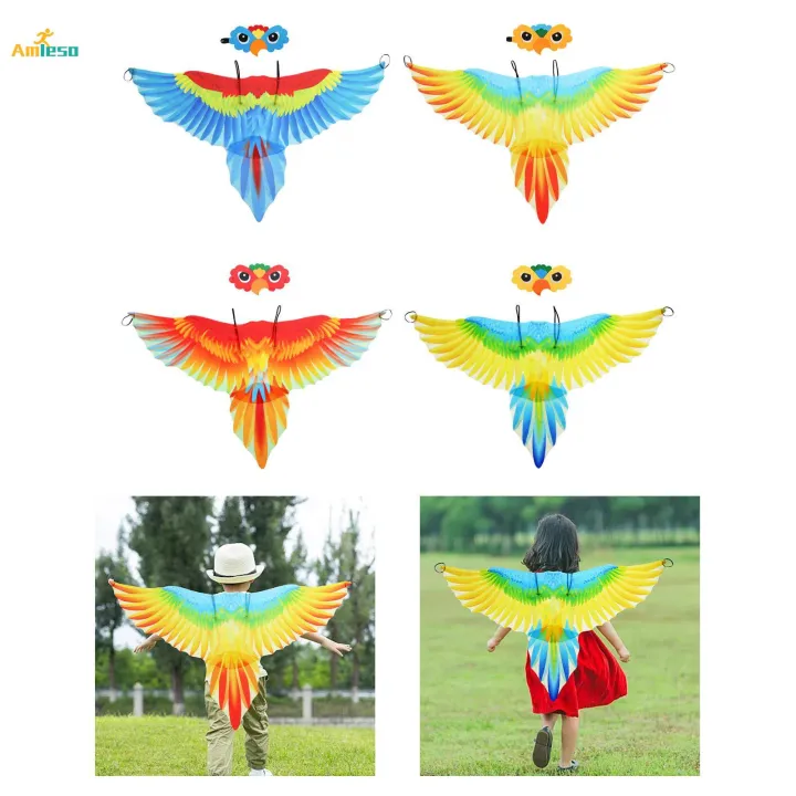 Kids%20Bird%20Costume%20Set%20Cape%20for%20Fancy%20Dress%20Cosplay%20Festival%20Blue%20-%20Image%208