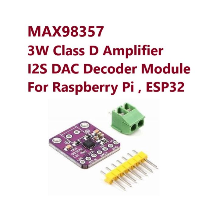 MAX98357 Amplifier Board for ESP32 and Raspberry Pi