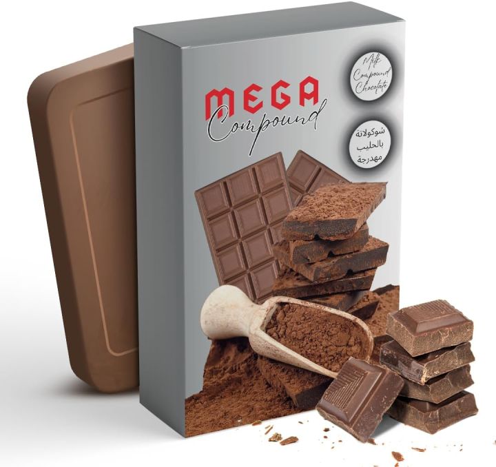 Mega Choco Mega Milk Chocolate Compound Block/Bar 500g - Premium Cooking Chocolate ...