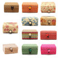 Creative Bamboo Wooden Curtain Storage Box Vintage Simple Ring Earrings Jewelry Storage Case Organizer Utility Box Accessories. 