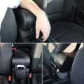 【D】 Car Foam Armrest Cushion Center Console Armrest Pillow Phone Holder Storage Bag, Car Armrest Box Mat Pad. 