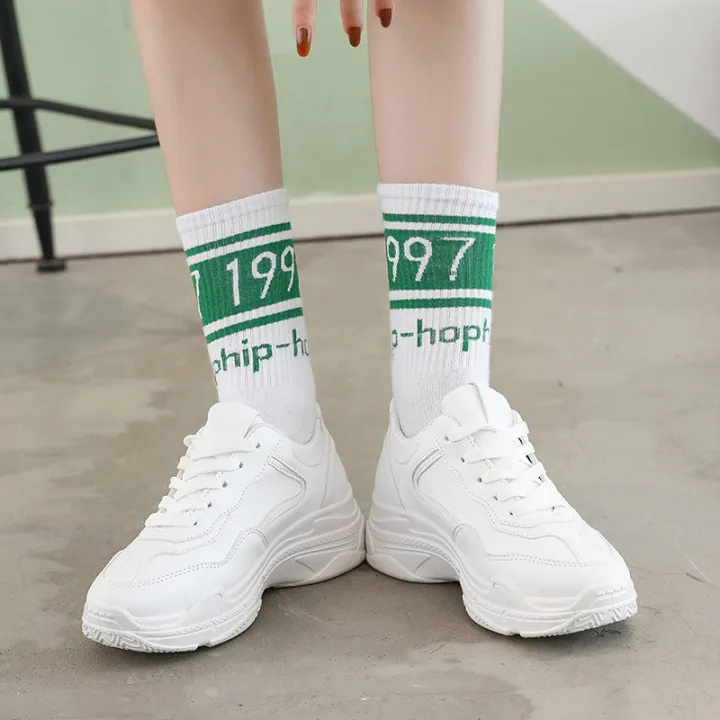 Korean%20fashion%20rubber%20shoes%20for%20women%20sale%20Ladies%20chunky%20sneakers%20Platform%20heels%20sports%20shoes%20-%20Image%203