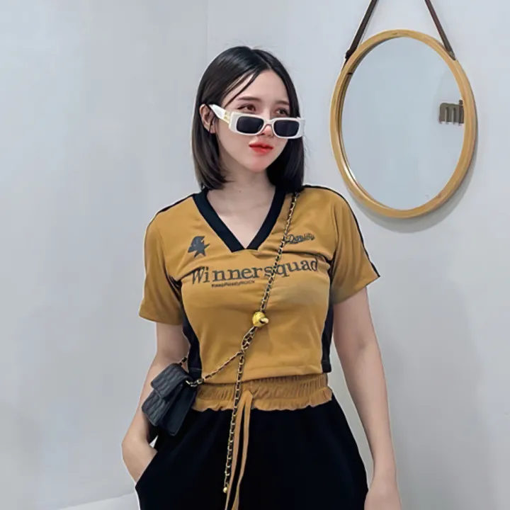 Womens%20100%25%20Cotton%20Korean%20Jerseyl%20Sports%20Casual%20Spice%20Girls%20Tight%20V-neck%20Tops%20Fashion%20T-shirt%20Tees%20-%20Image%206