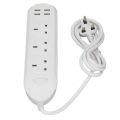 Power Strip Extension Long Cord 2500W Multi Functional with USB Port White UK Plug 110‑250V Power Strip. 