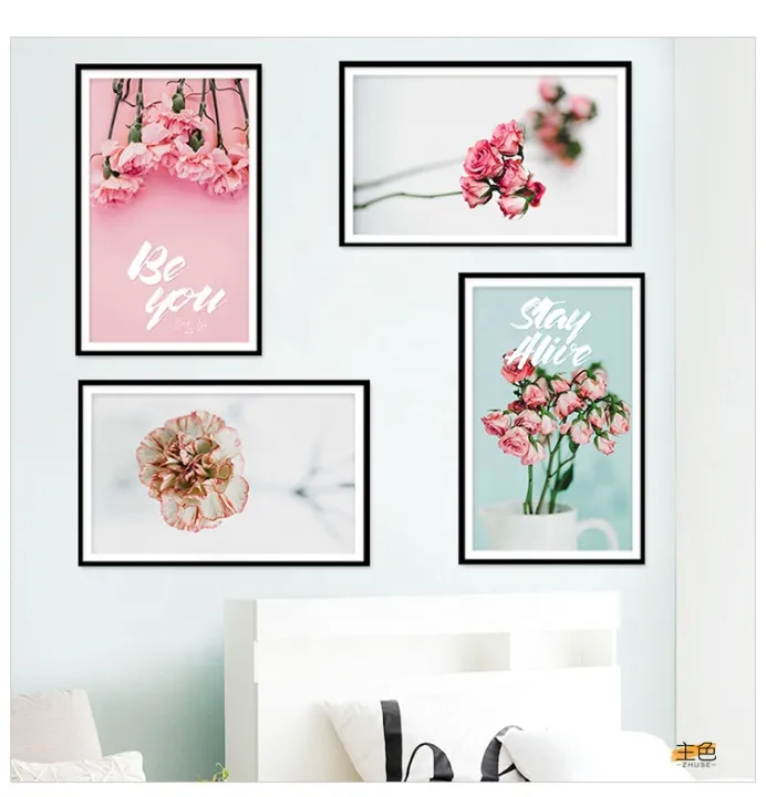 New%20Nordic%20Modern%20Creativity%20Pink%20Plants%20Flowers%20Study%20Room%20Decorative%20Canvas%20Painting%20Home%20Decor%20Wall%20Art%20Floral%20Picture%20-%20Image%202