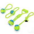 Benepaw Eco-friendly Cotton Dog Rope Toys Durable Small Medium Big Pet Dog Chew Toys Interactive Teeth Cleaning Puppy Play. 
