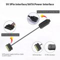 TEUCER LC-S50R Mini Adapter Controller ARGB 5V 3PIN to SATA Interface Extension Cable with Remote Control For PC Fan Light Strip. 