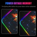 Gaming Mouse Pad LED RGB Large Gamer Mousepad USB LED Lighting Backlit Rainbow Computer Mat Rubber K. 