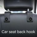 Carbon fiber hook car seat headrest hanger bag hook organizer bracket for Mini Cooper One S JCW R55 R57 F56 F54 car accessories. 