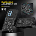 Lereach for Motorola MOTO E22 / E22i Antiskid Bracket Shockproof Back Cover, Triangular stria Armor Phone Case. 