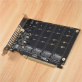 4 Port NVMe to PCIE Adapter Card M.2 NVME to PCIe X16 Adapter. 