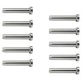 10Pcs Stainless Steel Stemball Swage Stud Dead Ends Threaded Stud Paired with Cable Tensioner for 1/8Inch Cable Railing Kit. 