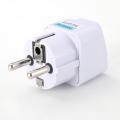 Universal EU German Conversion Plug Adapter European Germany Australia Chinese Power Socket White Travel Conversion Plug. 