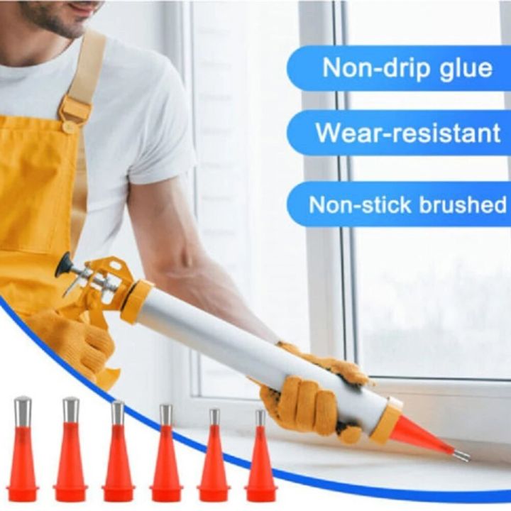 7-30mm Silicone Caulk Nozzle Applicator Caulking Finisher Glue Sealant Stainless Steel Finishing Tool Kitchen Bathroom Sink