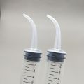 10/20Pcs Disposable Plastic Dental Elbow Irrigation Syringe Teeth Flushing Injection Impression Dental Syringe With Curved Tip. 