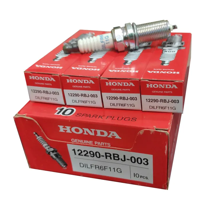Honda Spark Plug 4 pcs 12290-RBJ-003 NGK DILFR6F11G For Honda Insight