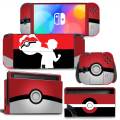 Pokemon Pikachu Skin Cover Sticker Decal For Nintendo Switch Oled Console Joy-Con Controller Dock Skin Vinyl. 