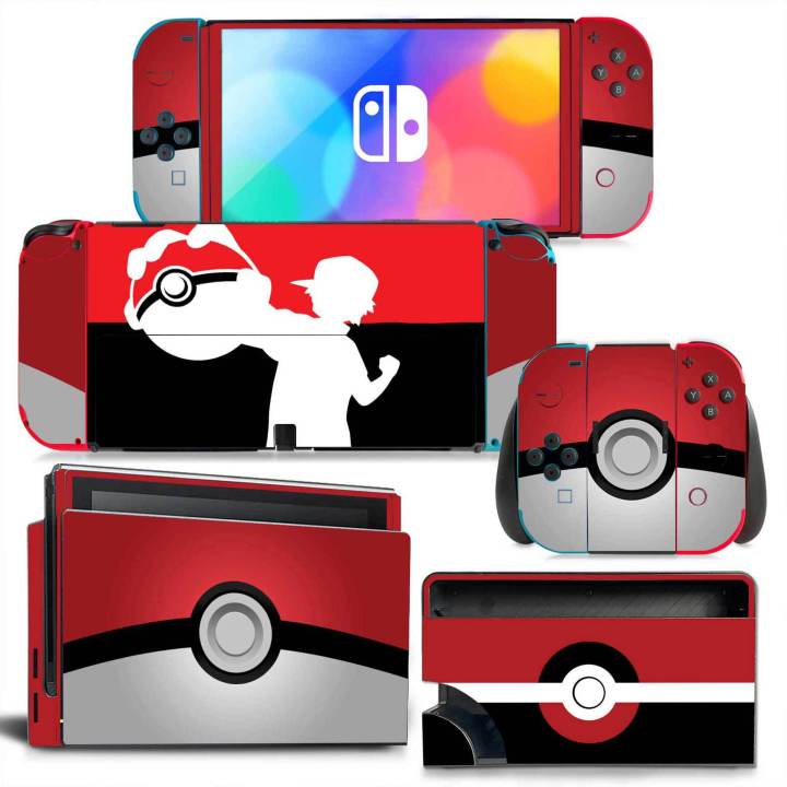 Pokemon%20Pikachu%20Skin%20Cover%20Sticker%20Decal%20For%20Nintendo%20Switch%20Oled%20Console%20Joy-Con%20Controller%20Dock%20Skin%20Vinyl%20-%20Image%207