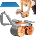 Abdominal Roller Adjustable Handle Silent Rebound Ab Wheel for Muscle Training with Elbow Support Fitness Equipment. 