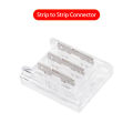 WS2811 WS2812B SK6812 LED Transparent Solderless Cover Connector 10mm Width For SMD Led Strip. 