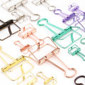 8 Colors 3 Sizes Ins Colors Gold Sliver Rose Green Purple Binder Clips Large Medium Small Study Binder Clips. 