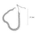 Fashion Full Rhinestone Choker Necklaces for Women Geometric Crystal Necklaces Weddings Jewelry Party Gifts. 