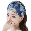 Headwear Sweet Trendy For Women For Girls White Hair Cover Bandaba Turban Broadside Makeup Hair Accessories  Headband Women Hairband Lace Hair Hoop. 