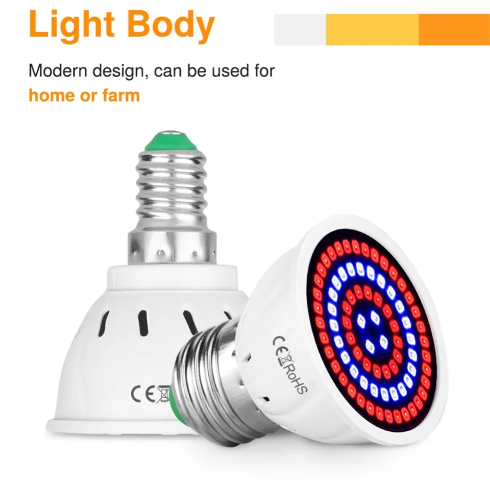 E27 80 Plant Grow Lamp Led Volledige Spectrum Groei E27 80 Plant Grow Lamp Led Volledige Spectrum Groei