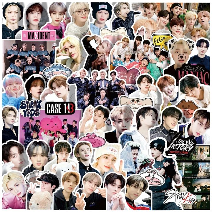 10/30/60PCS Stray Kids Felix Stickers Kpop Music Boy Band Decorative Phone Laptop Stationery Waterproof Cute Sticker for Kids To