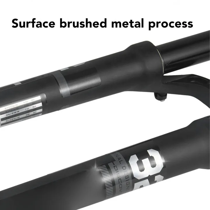 Bicycle%20Front%20Fork%20Black%2026inch%20Bike%20Air%20Suspension%20Fork%20for%20Hiking%20-%20Image%203