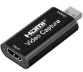HDMI Video Capture Card, 4K HDMI to USB Capture Card Full HD 1080P 30fps Record via DSLR, Camcorder, Action Cam for Live Streaming, Online Classes, etc. Compatible with Mobile, Nintendo Switch, PlayStation, Xbox, Desktop and Laptop. 