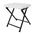 Folding Shower Seat Carbon Steel Plastic Anti Slip Multi Functional Bath Bench for Spa Center. 
