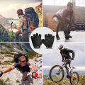 HOT WEST BIKING MTB Road Bike Gloves Half Finger Anti Slip Cycling Gloves Motorcycle Men Sport Fitness Bicycle Fingerless Gloves. 