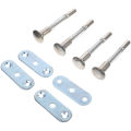 4pcs Spring Loaded Pin Stainless Steel Door Buckles Plug Bed Latches Baby Beds Durable Material Easy Installation Mini. 