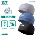 3Pcs Ice Silk Cycling Skull Cap - Motorcycle Breathable Sports Helmet Liner Sweat-Wicking cooling cap for Men Women Under Helmet. 