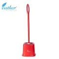 PLASTIC TOILET BRUSH WITH HOLDER - FEATHER BRAND. 
