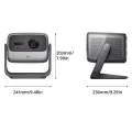 JMGO N1 Ultra 4K Triple Laser Projector, 360° Freestyle Gimbal, 2200 CVIA Lumen, HDR 10, 10W*2 Dynaudio Speakers, Instant Keystone Correction. 