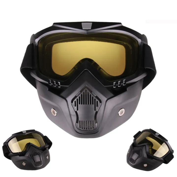 wanglin%C2%AE%20Motorcycle%20Mouth%20Filter%20Detachable%20Anti-UV%20Windproof%20Goggles%20Face%20Mask%20Helmet%20%EF%BC%9ACOD%20-%20Image%208